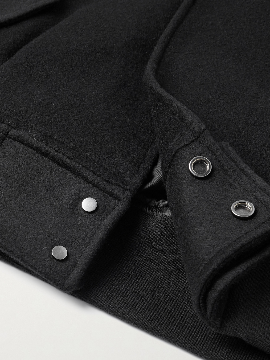 Ssstein Wool And Cashmere-blend Jacket In Black