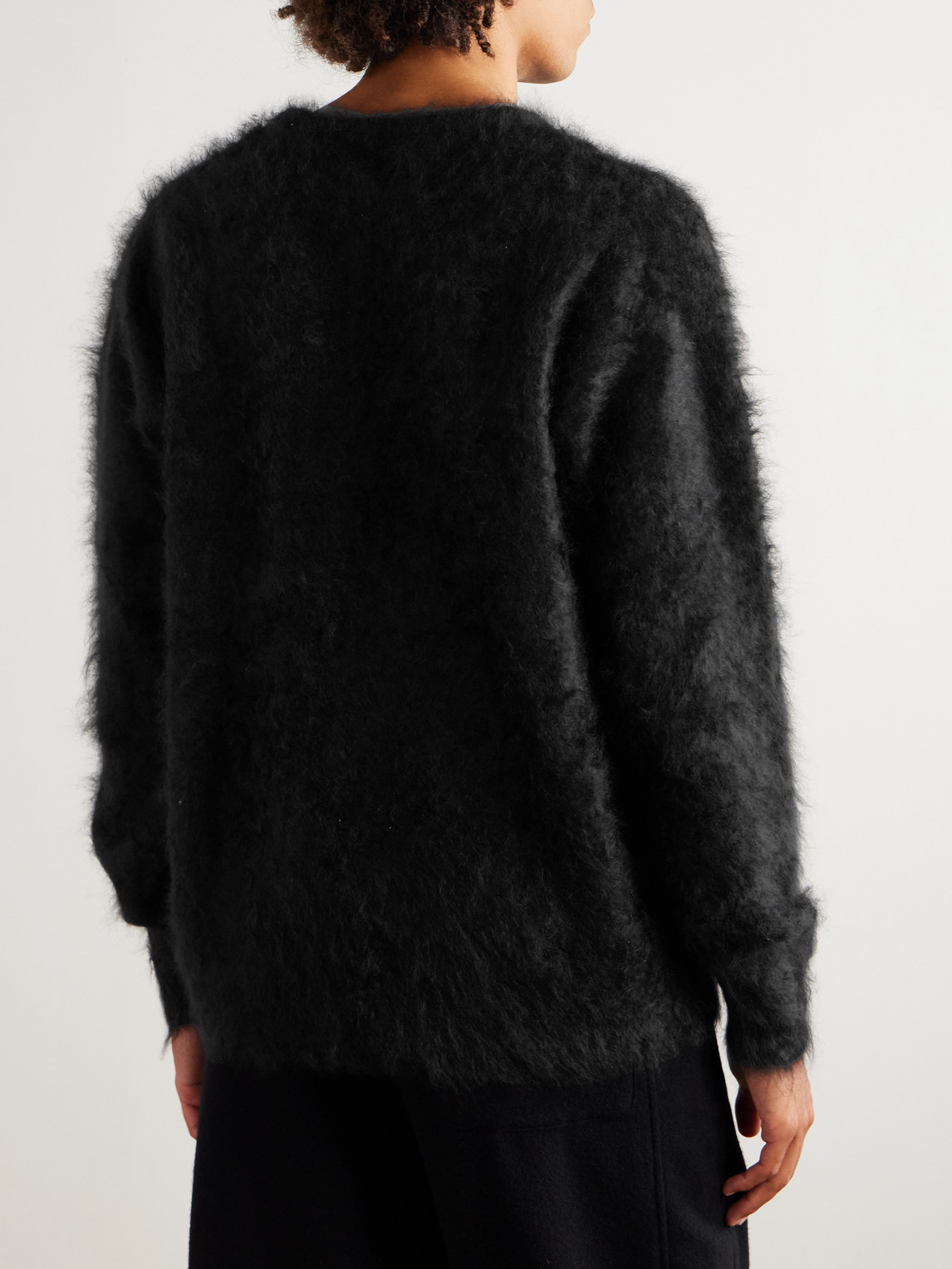 Ssstein Brushed-cashmere Sweater In Black