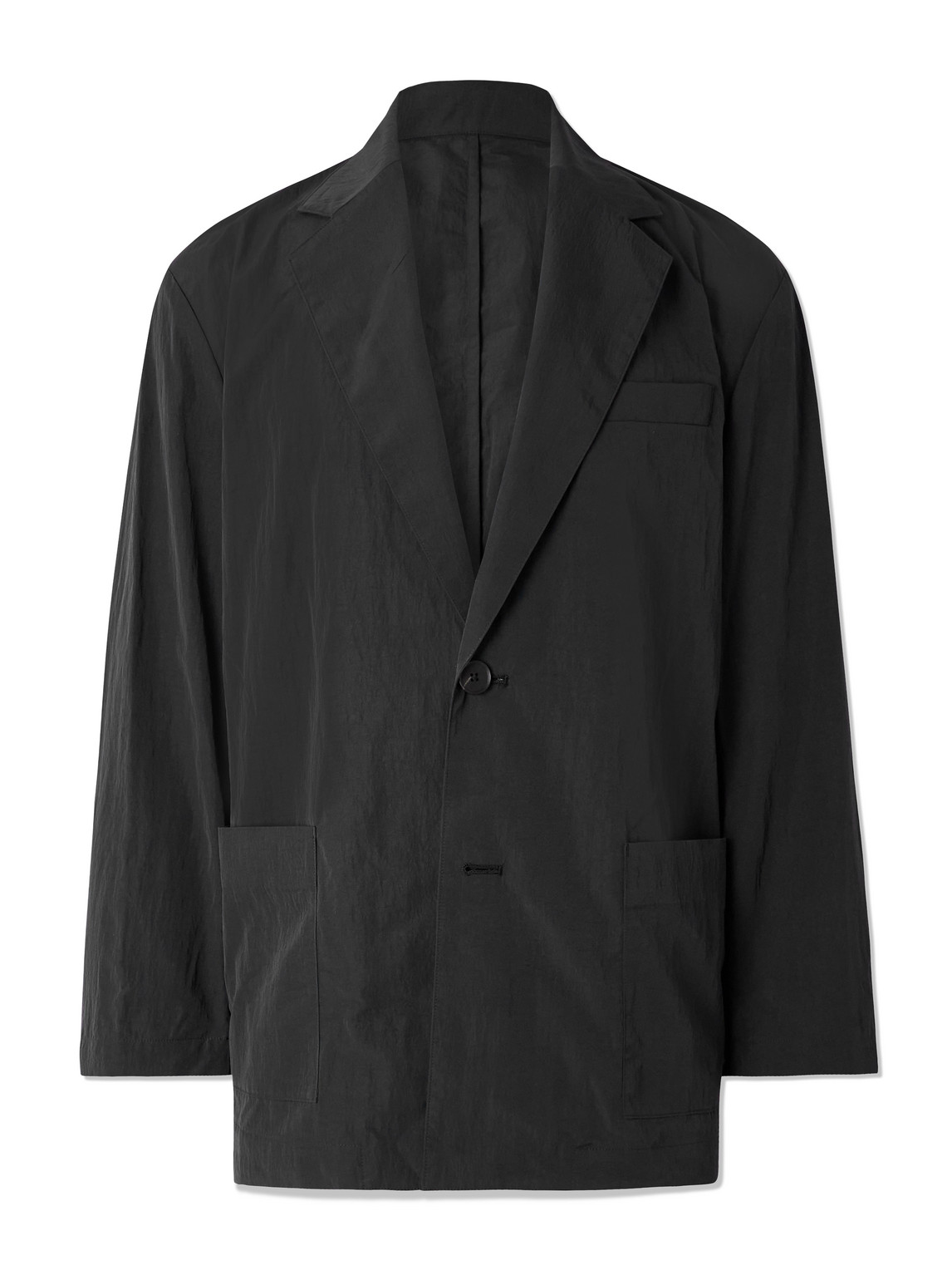 Ssstein Oversized Nylon Blazer In Black
