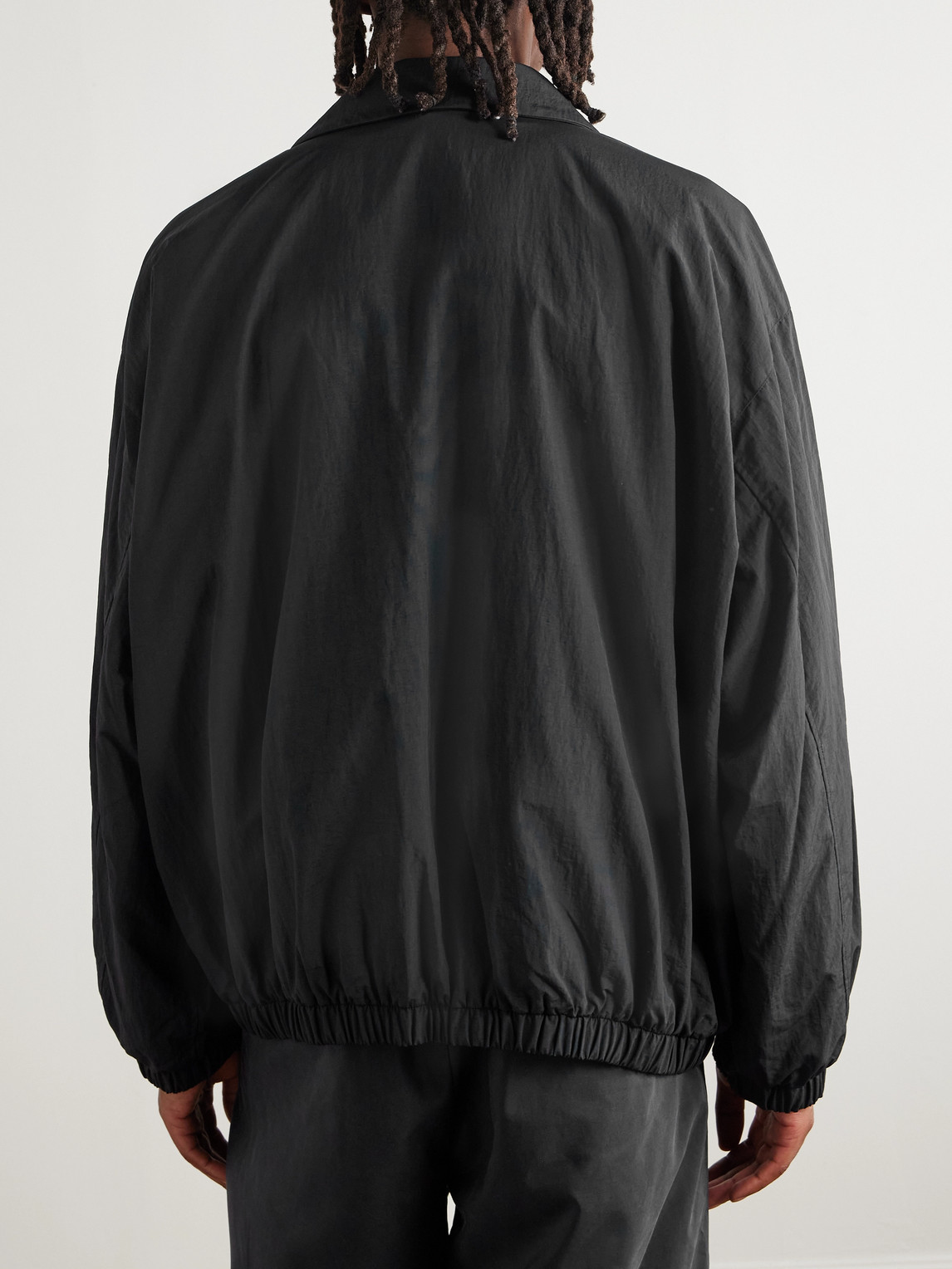 Ssstein Oversized Nylon Jacket In Black