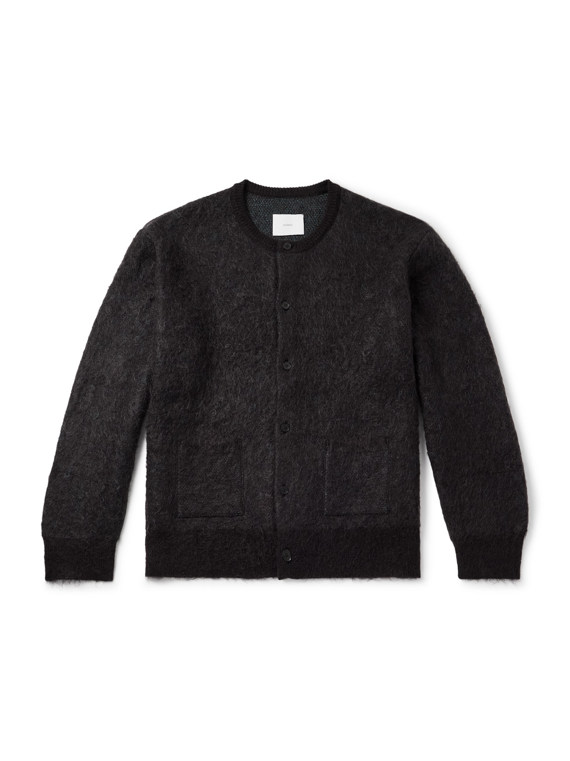 Ssstein Brushed-knit Cardigan In Brown