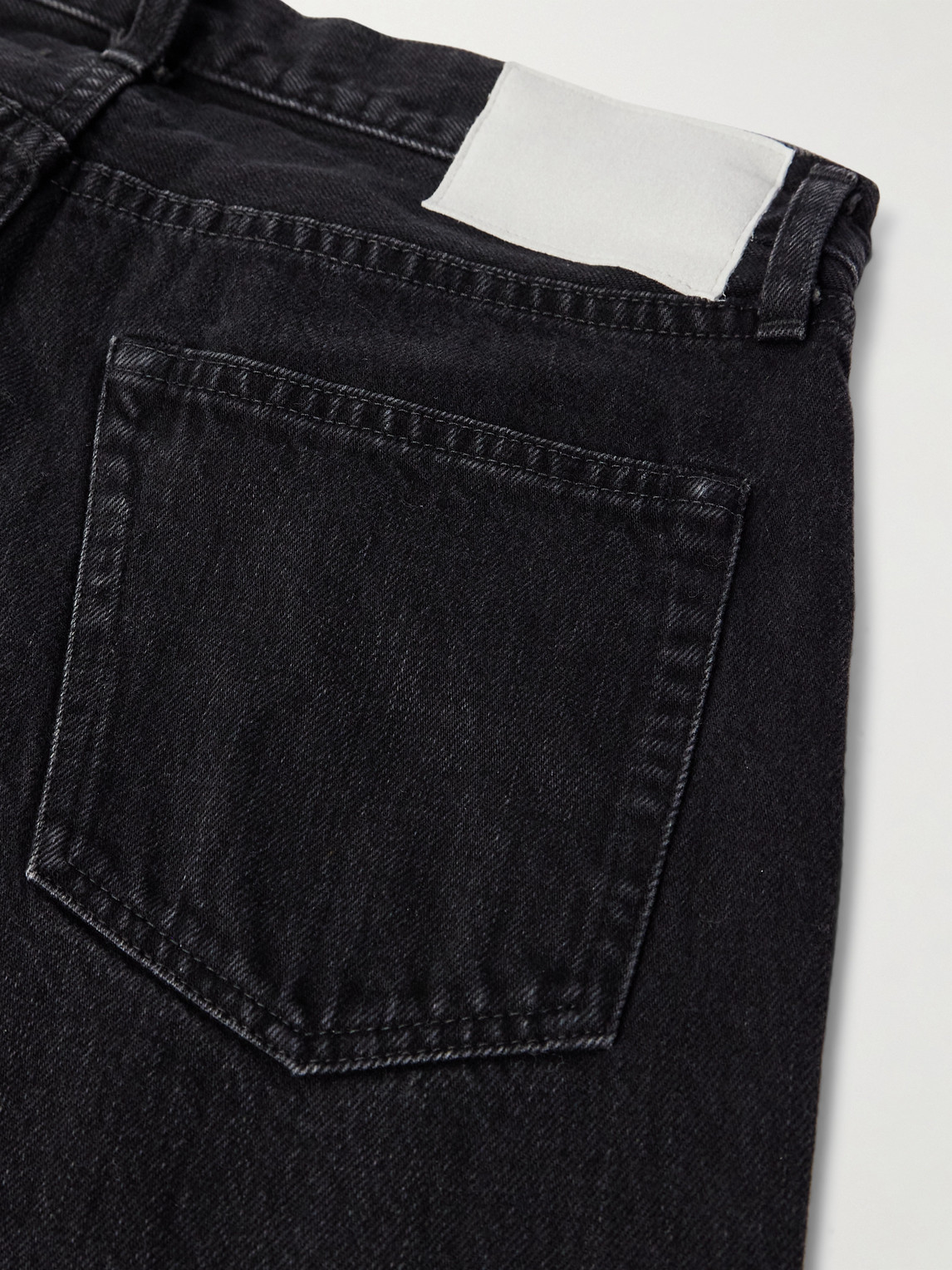 Ssstein Vintage Reproduction Tapered Jeans In Black