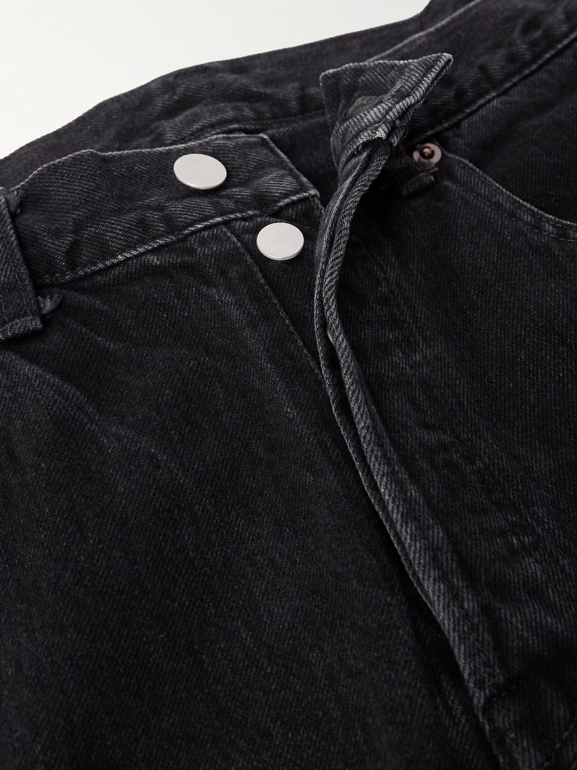 Ssstein Vintage Reproduction Tapered Jeans In Black