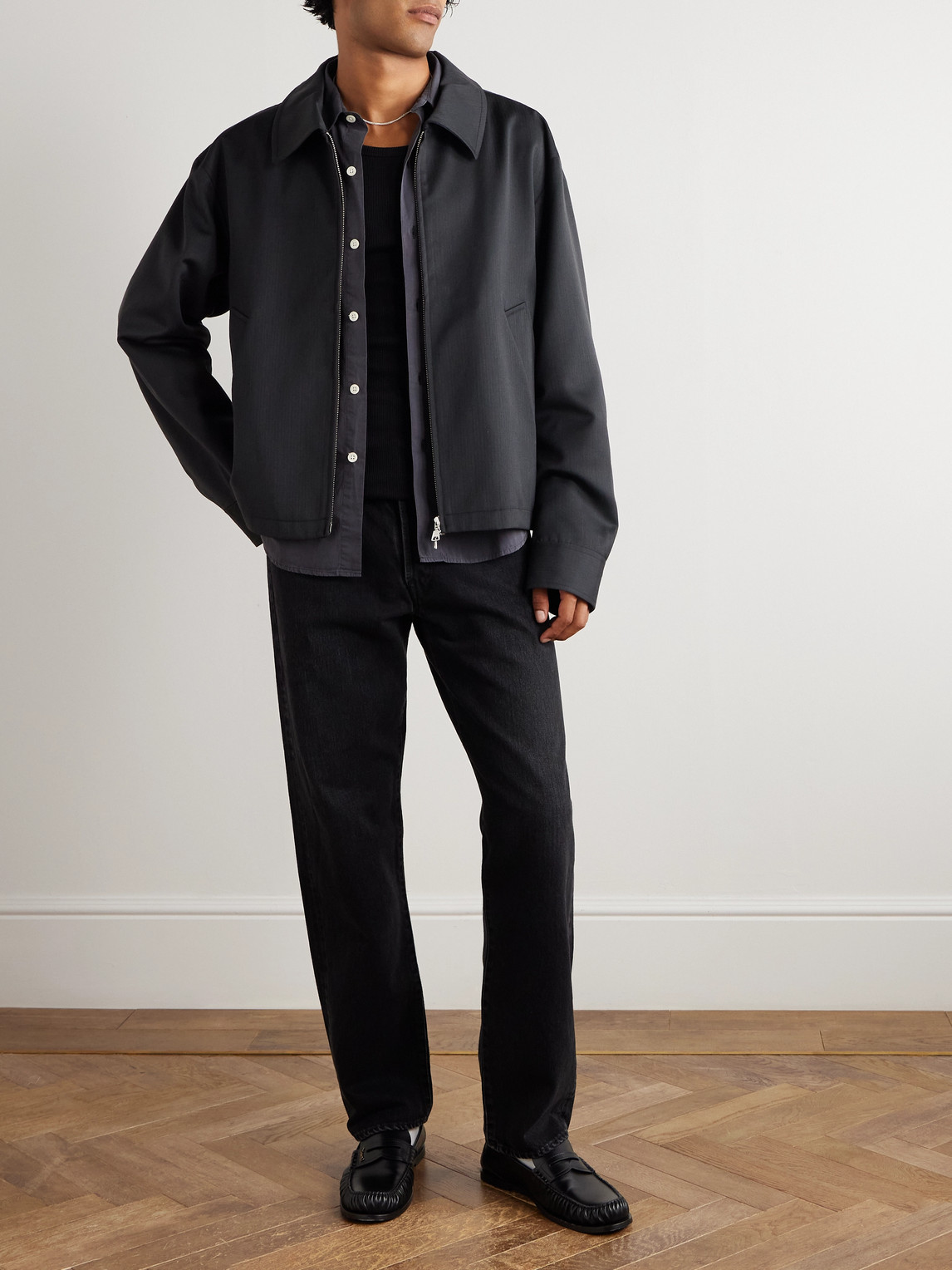 Ssstein Vintage Reproduction Tapered Jeans In Black