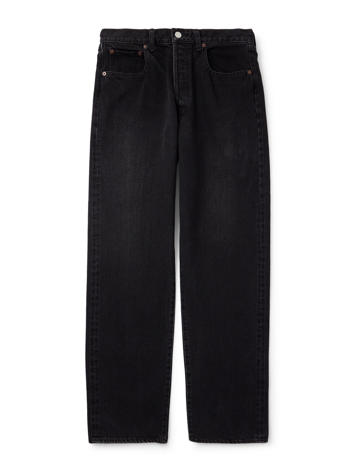 Ssstein Vintage Reproduction Tapered Jeans In Black