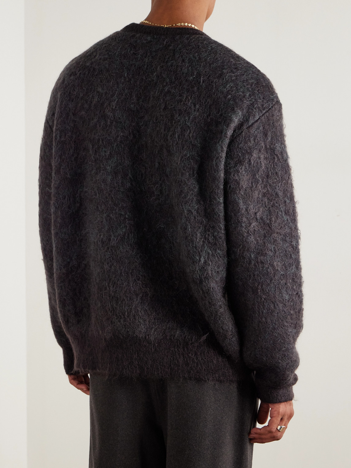 Ssstein Jacquard-knit Sweater In Black