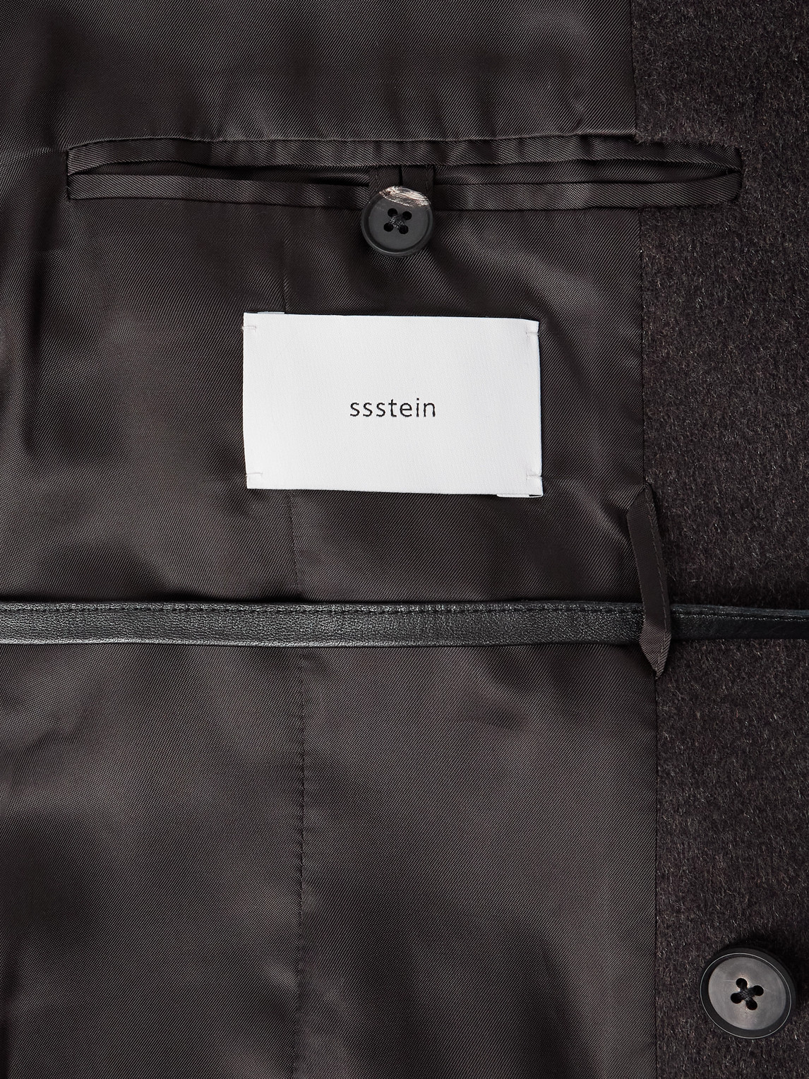 Ssstein Double-breasted Cashmere Blazer In Brown