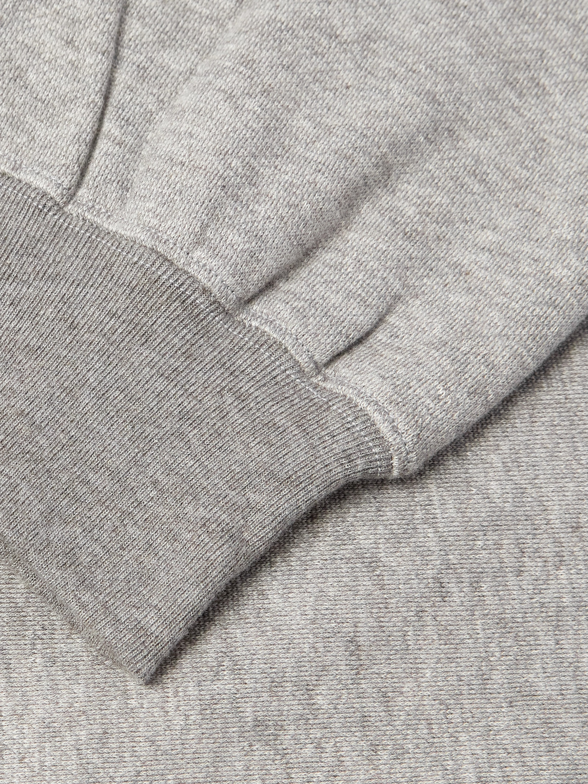 Ssstein Cotton And Yak-blend Jersey Zip-up Hoodie In Gray