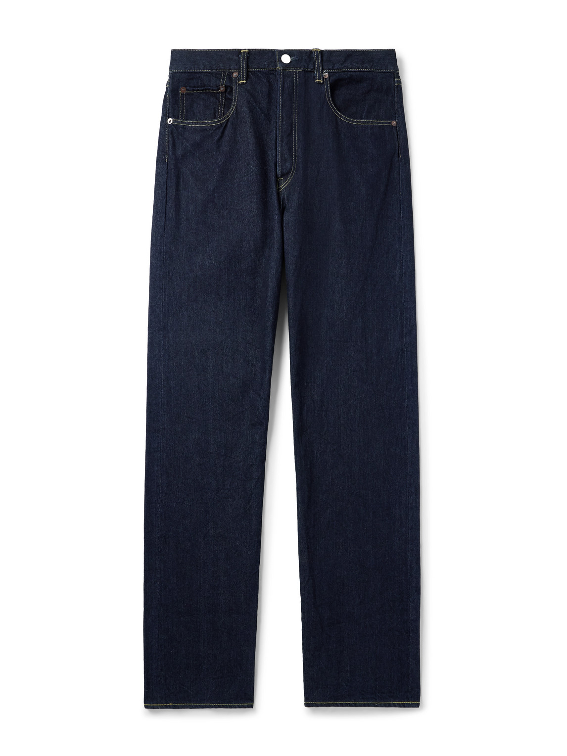 Ssstein Vintage Reproduction Tapered Jeans In Blue