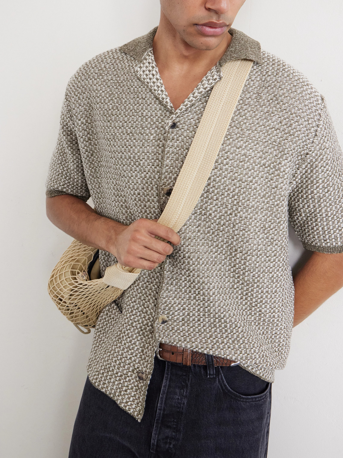 Inis Meáin - Tonnta Camp-Collar Linen, Cotton And Cashmere-Blend Shirt