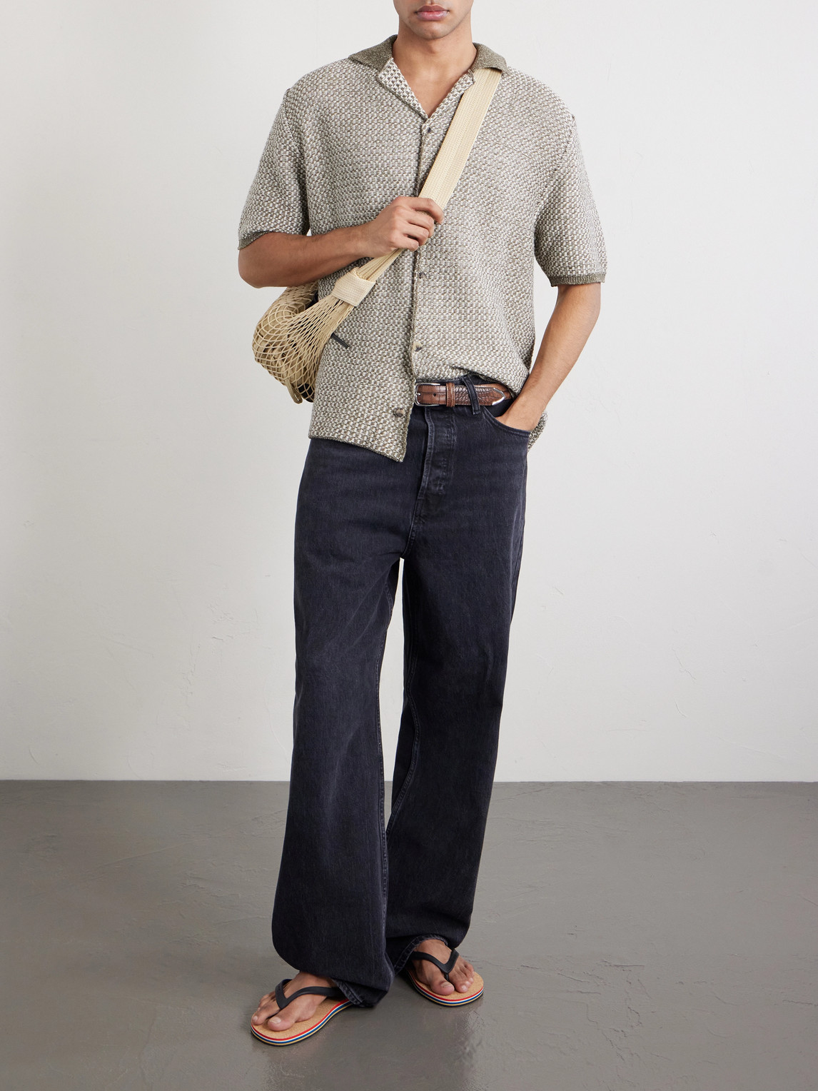 Inis Meáin - Tonnta Camp-Collar Linen, Cotton And Cashmere-Blend Shirt