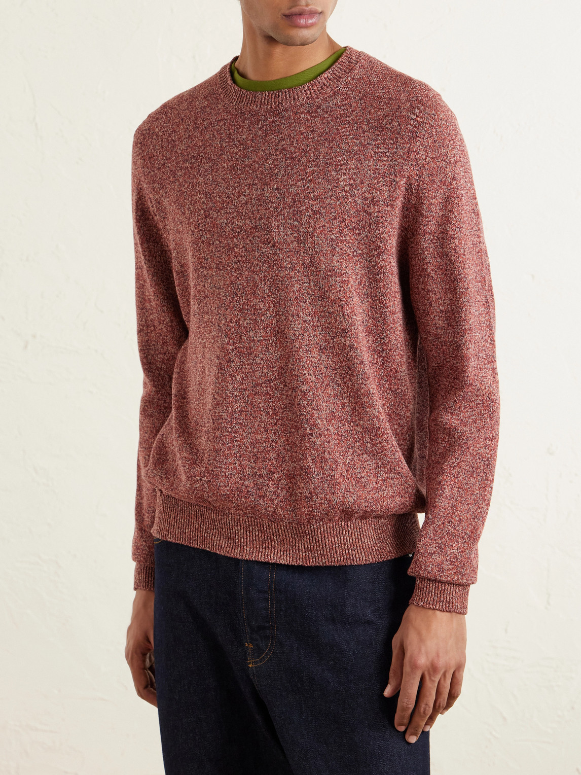  Inis Meáin - Linen And Cotton-blend Sweater - Men - Brown - Xl 