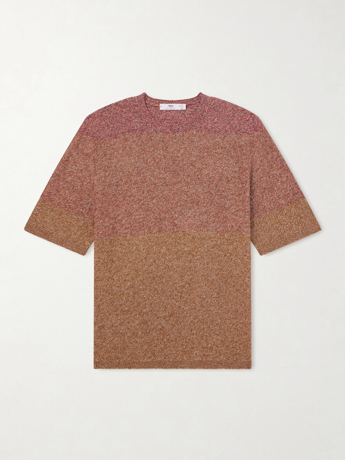 Inis Meain Scail Linen And Cotton-blend T-shirt In Multi