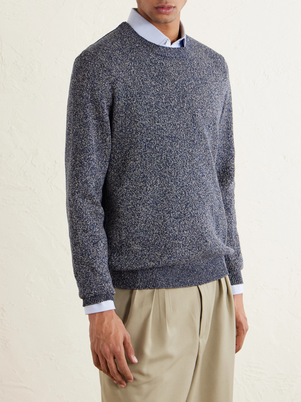  Inis Meáin - Linen And Cotton-blend Sweater - Men - Blue - S 