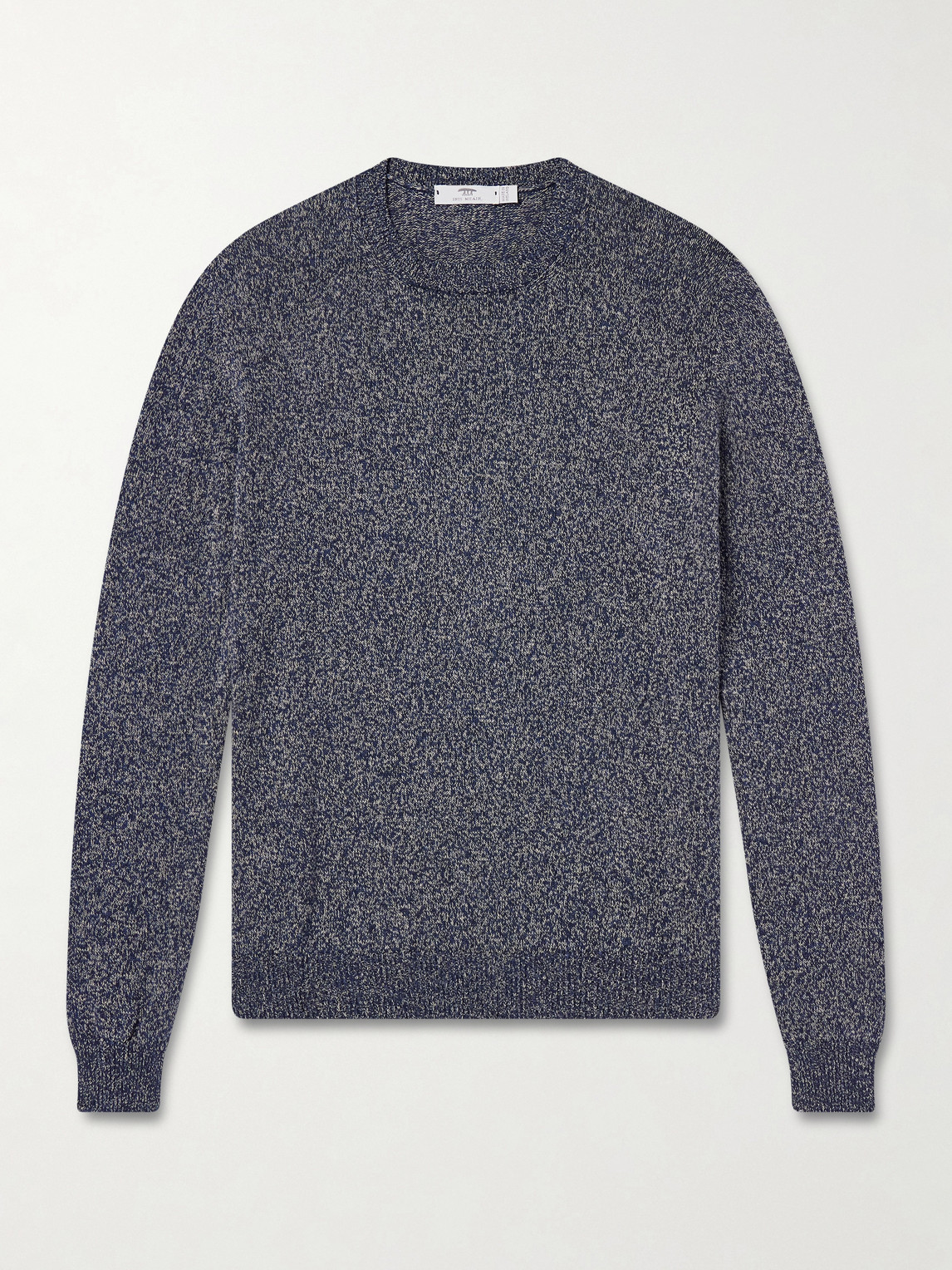 Inis Meain Linen And Cotton-blend Sweater In Gray