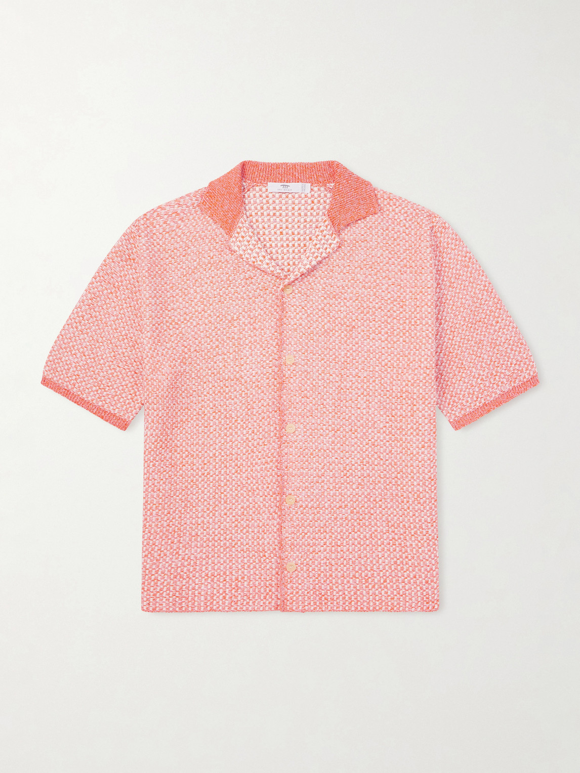 Inis Meain Tonnta Camp-collar Linen, Cotton And Cashmere-blend Shirt In Multi