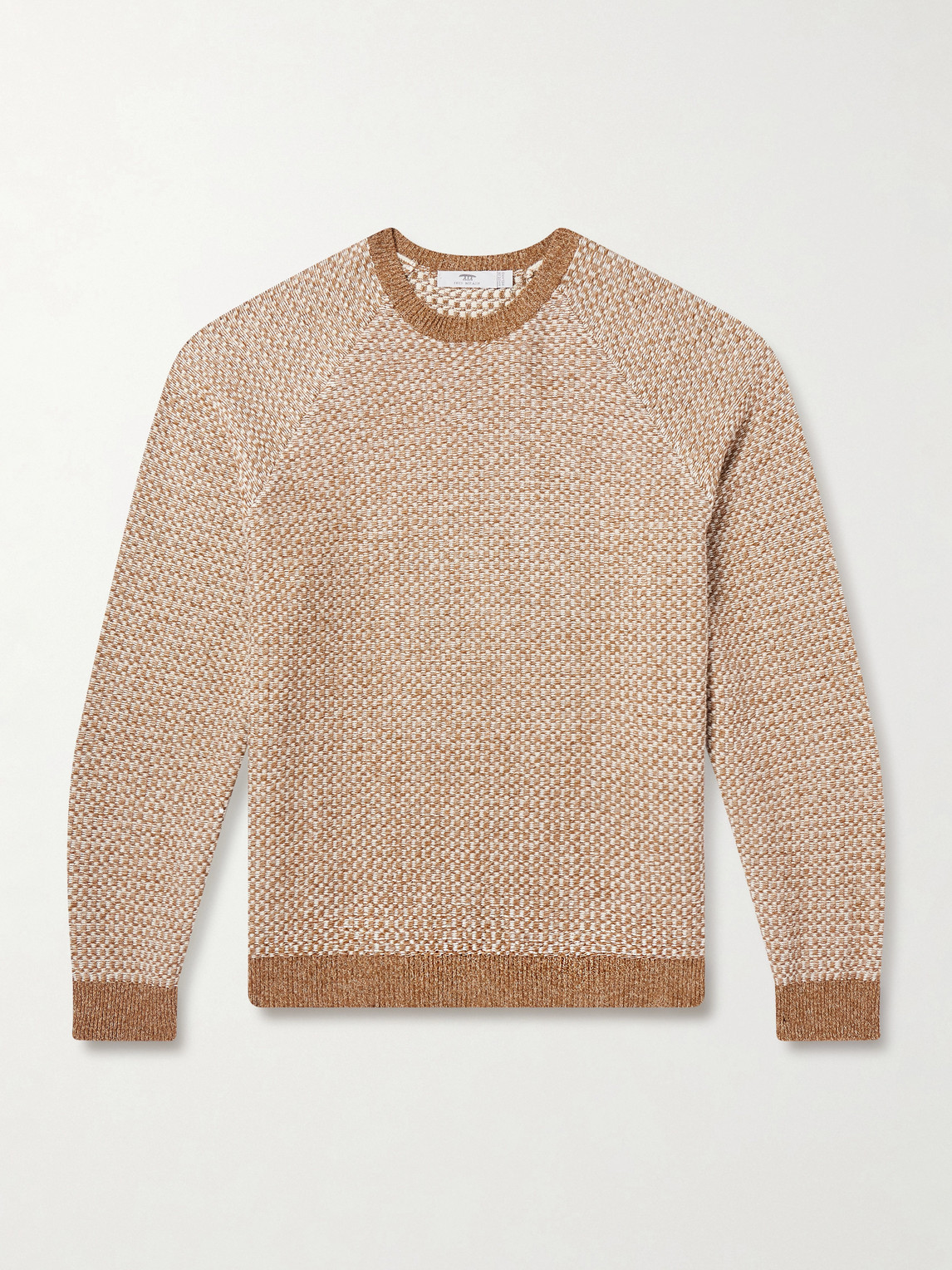 Inis Meain Tonnta Linen, Cotton And Cashmere-blend Sweater In Brown