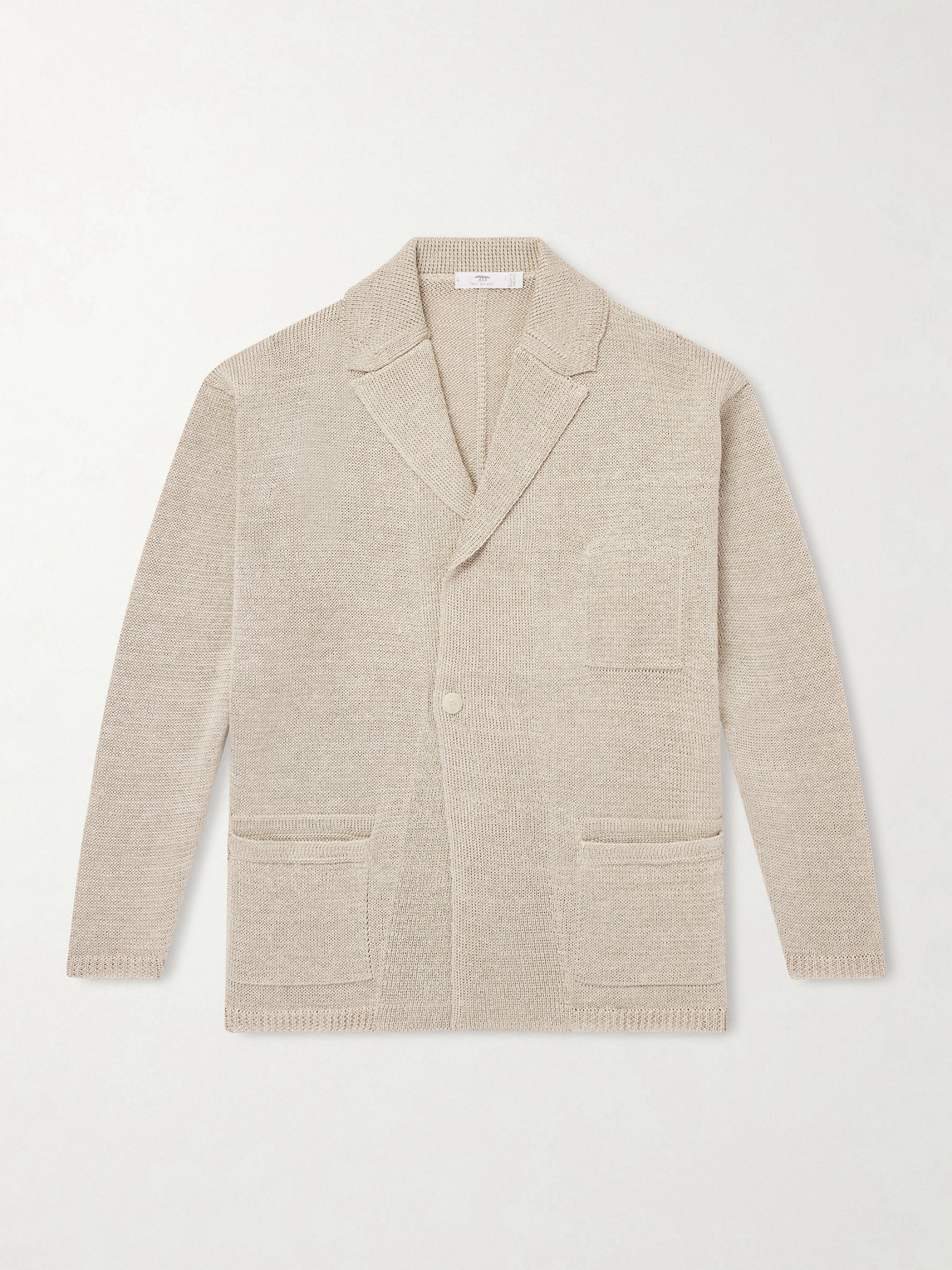 Inis Meain Linen Cardigan In Neutral