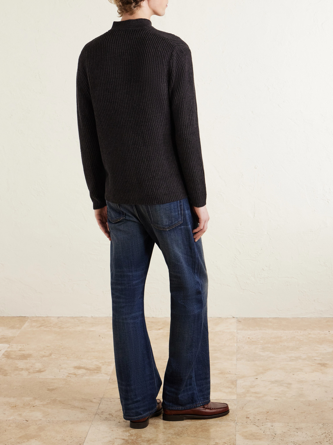  Inis Meáin - Ribbed Linen Cardigan - Men - Brown - Xl 