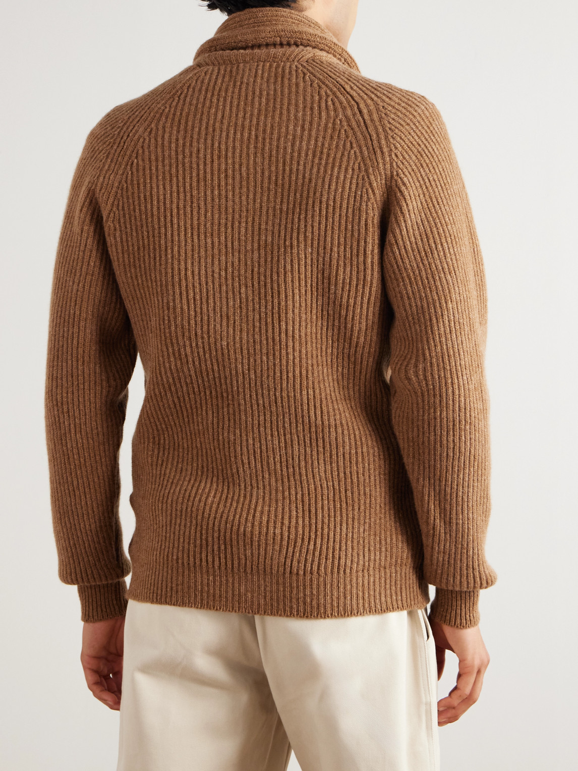 Slim-Fit Shawl-Collar Cardigan