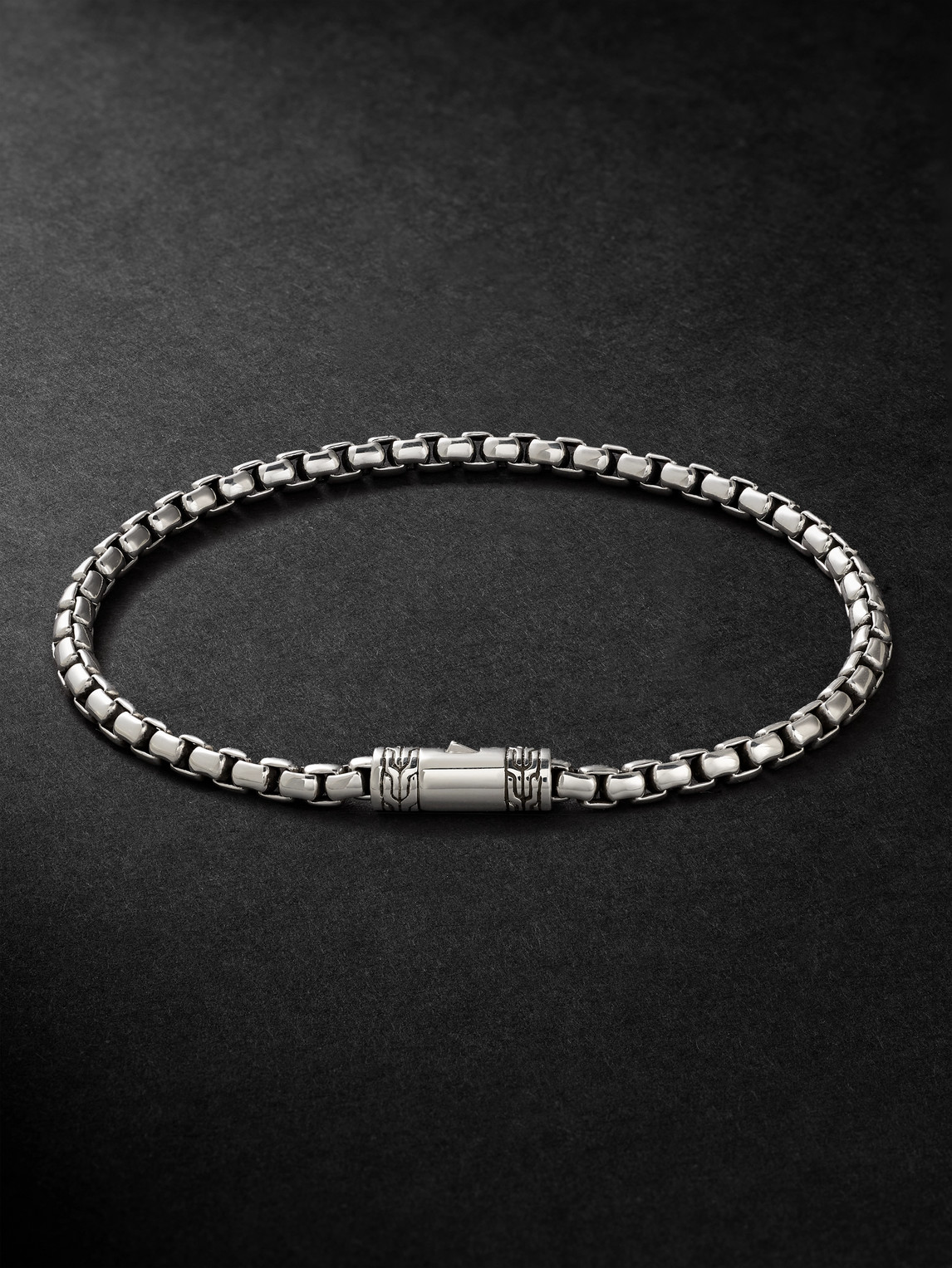 John Hardy Sterling Silver Box Chain Bracelet In Silver