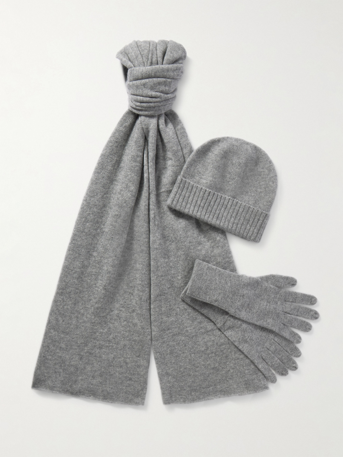 Allude – Cashmere Scarf, Beanie and Gloves Set