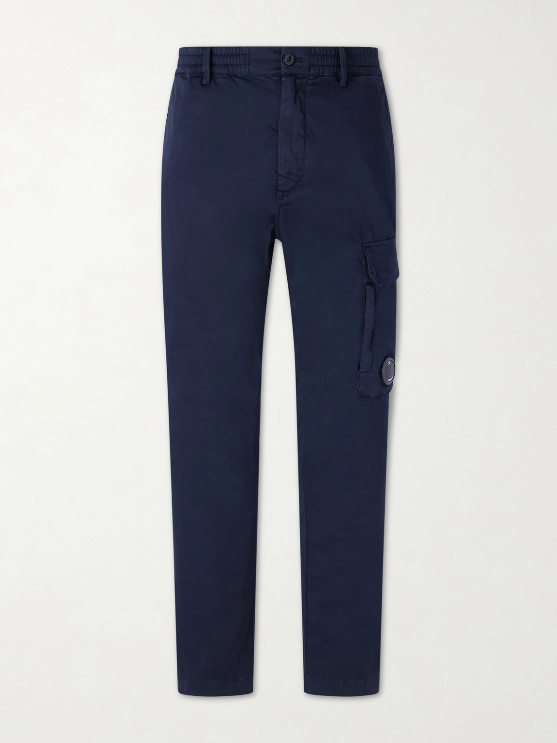C.P. Company Straight-Leg Logo-Appliquéd Cotton-Blend Cargo Trousers - Men