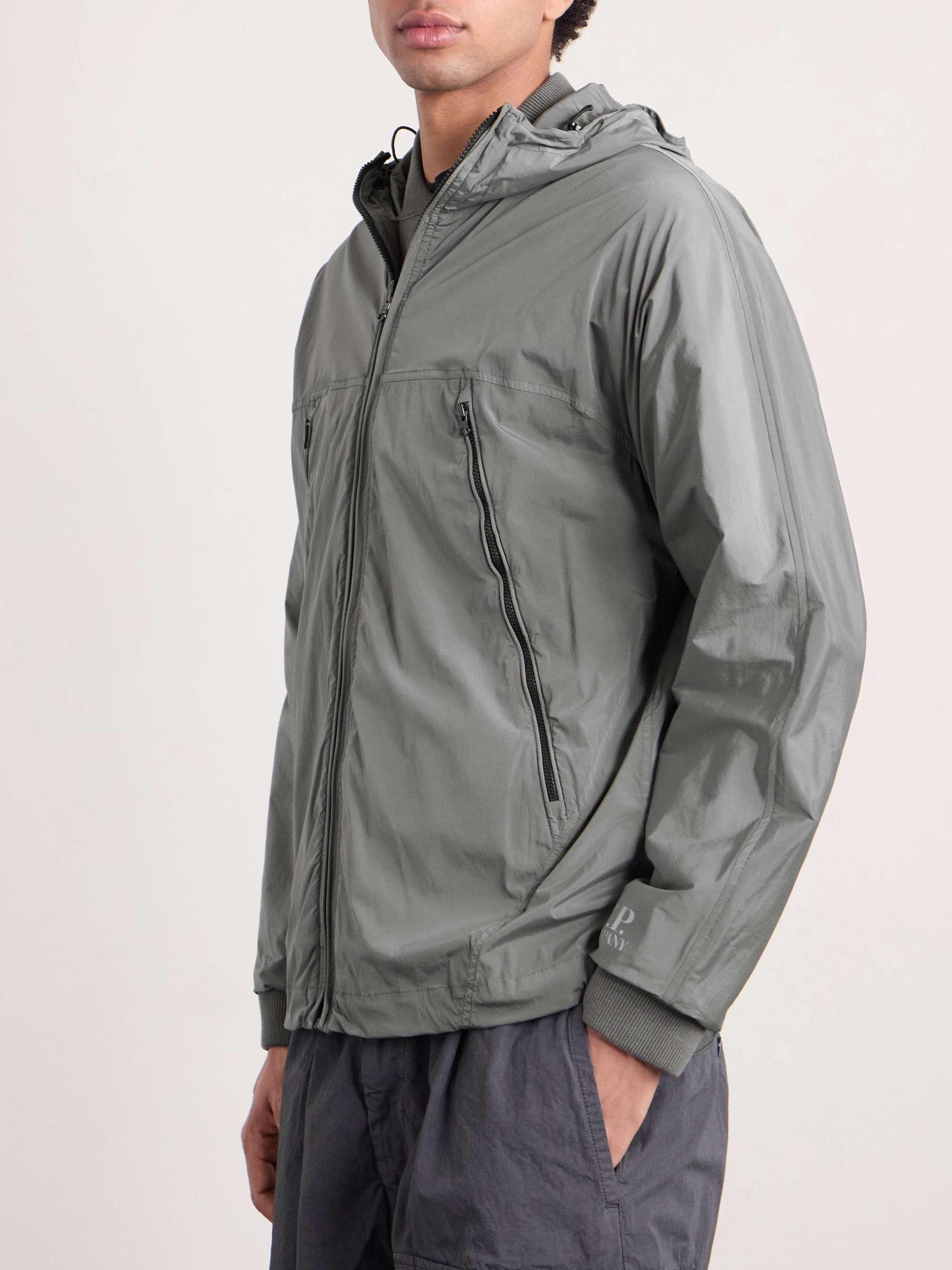C.P. COMPANY Reversible Shell-Trimmed Logo-Appliquéd Cotton-Jersey