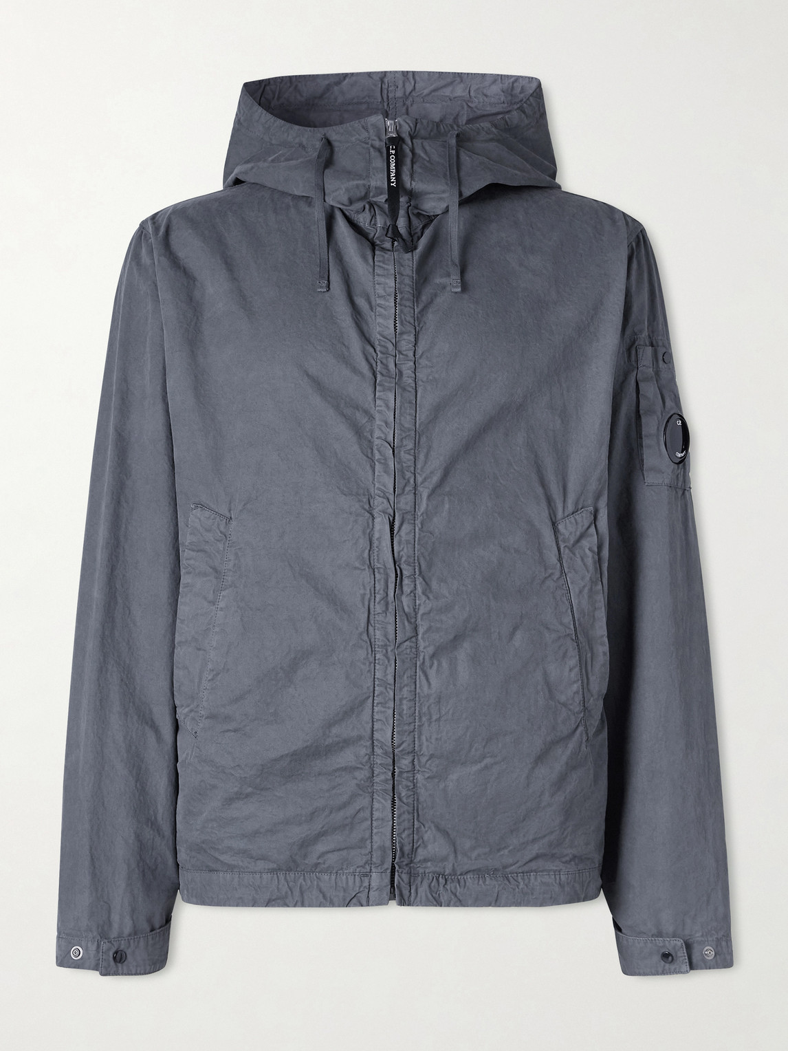 C.P. Company Crinkled-Cotton Hooded Jacket - Men