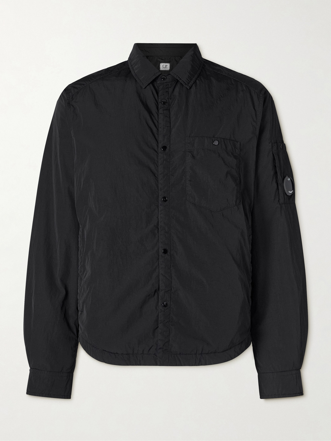 C.P. Company Chrome-R Logo-Appliquéd Padded Shell Overshirten