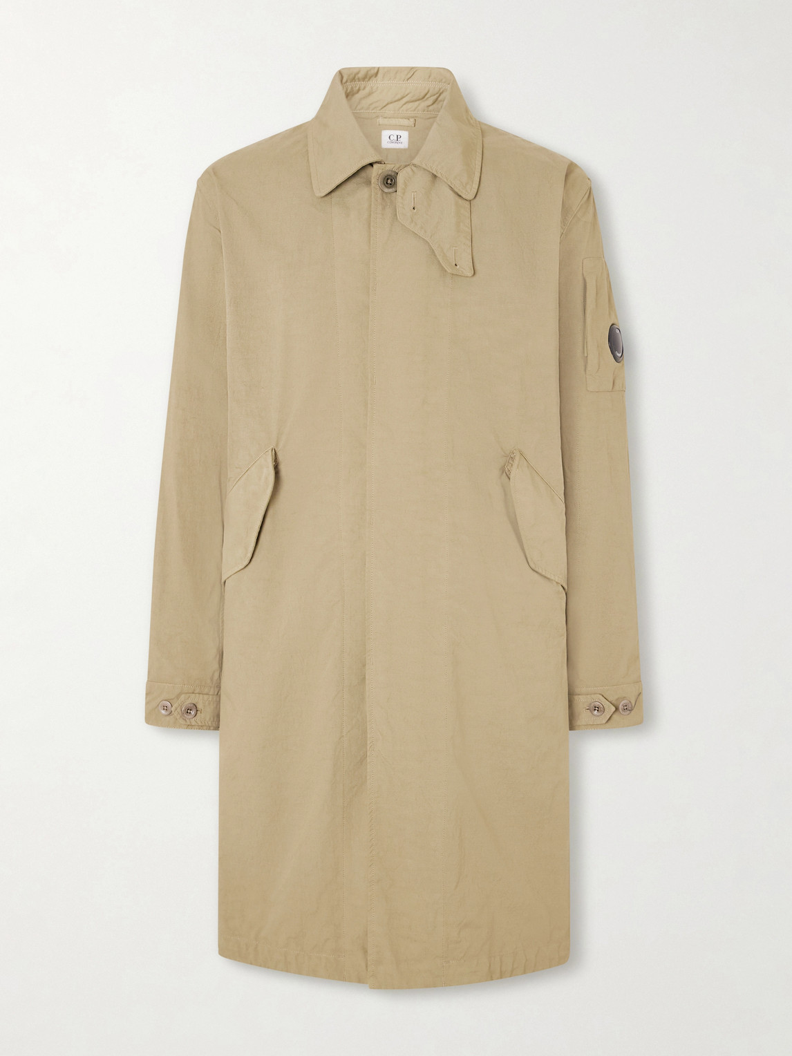 C.p. Company Fishtail Twill Parka In Nude