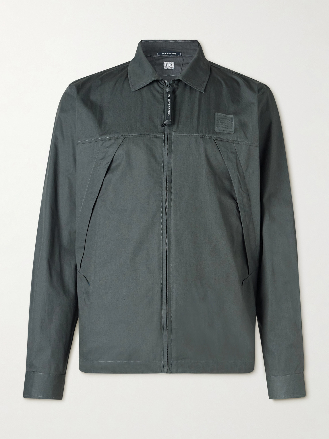 C.P. Company Metropolis Series Logo-Appliquéd Cotton-Gabardine Overshirt - Men
