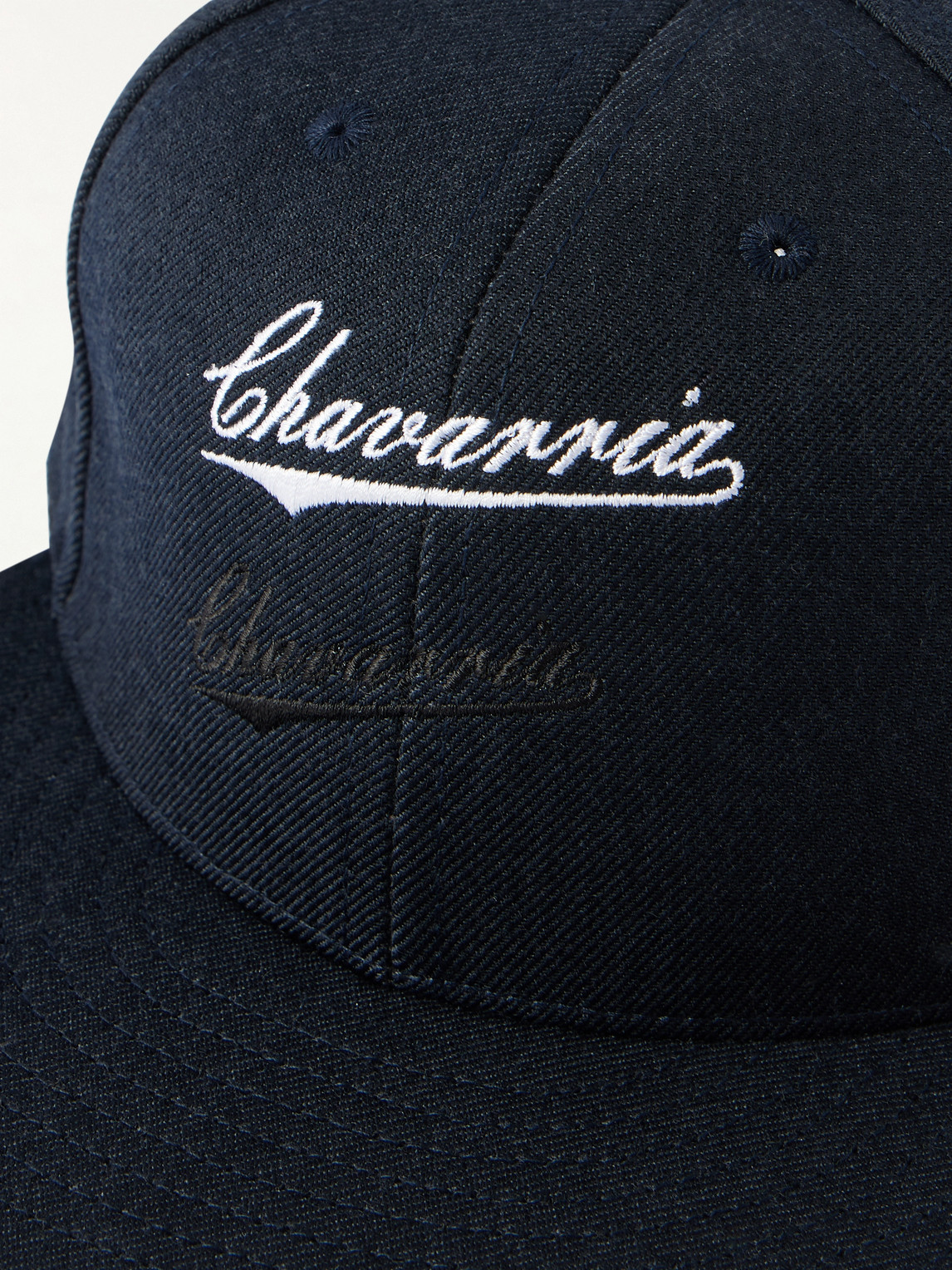 Willy Chavarria Bad Boy Logo-embroidered Twill Baseball Cap In Blue