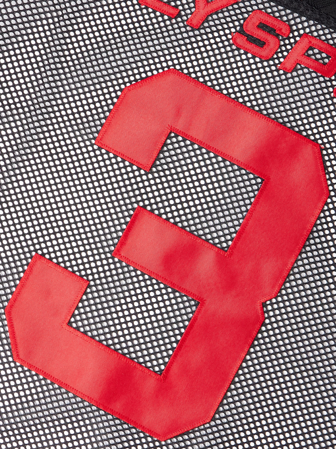 Willy Chavarria Willy Football Appliquéd Mesh T-shirt In Black