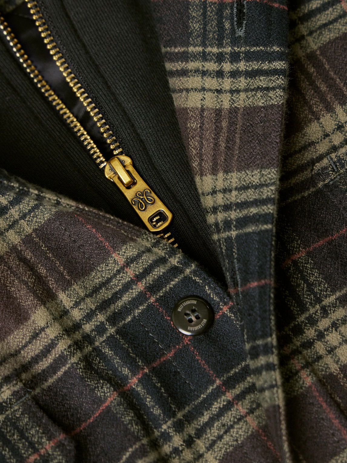 Willy Chavarria Ganadero Oversized Layered Checked Cotton-flannel And Jersey Hooded Overshirt In Green