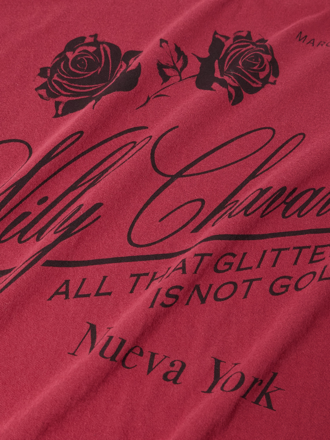 Willy Chavarria Proverb Easy Printed Cotton-jersey T-shirt In Red