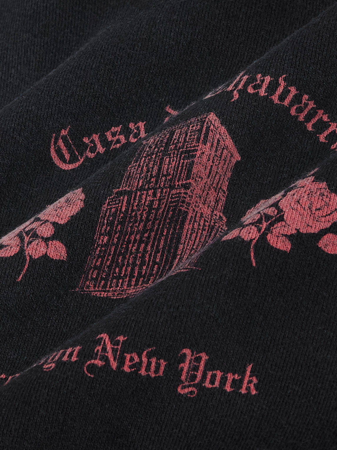 Willy Chavarria Casa De Chavarria Printed Cotton-jersey Hoodie In Black