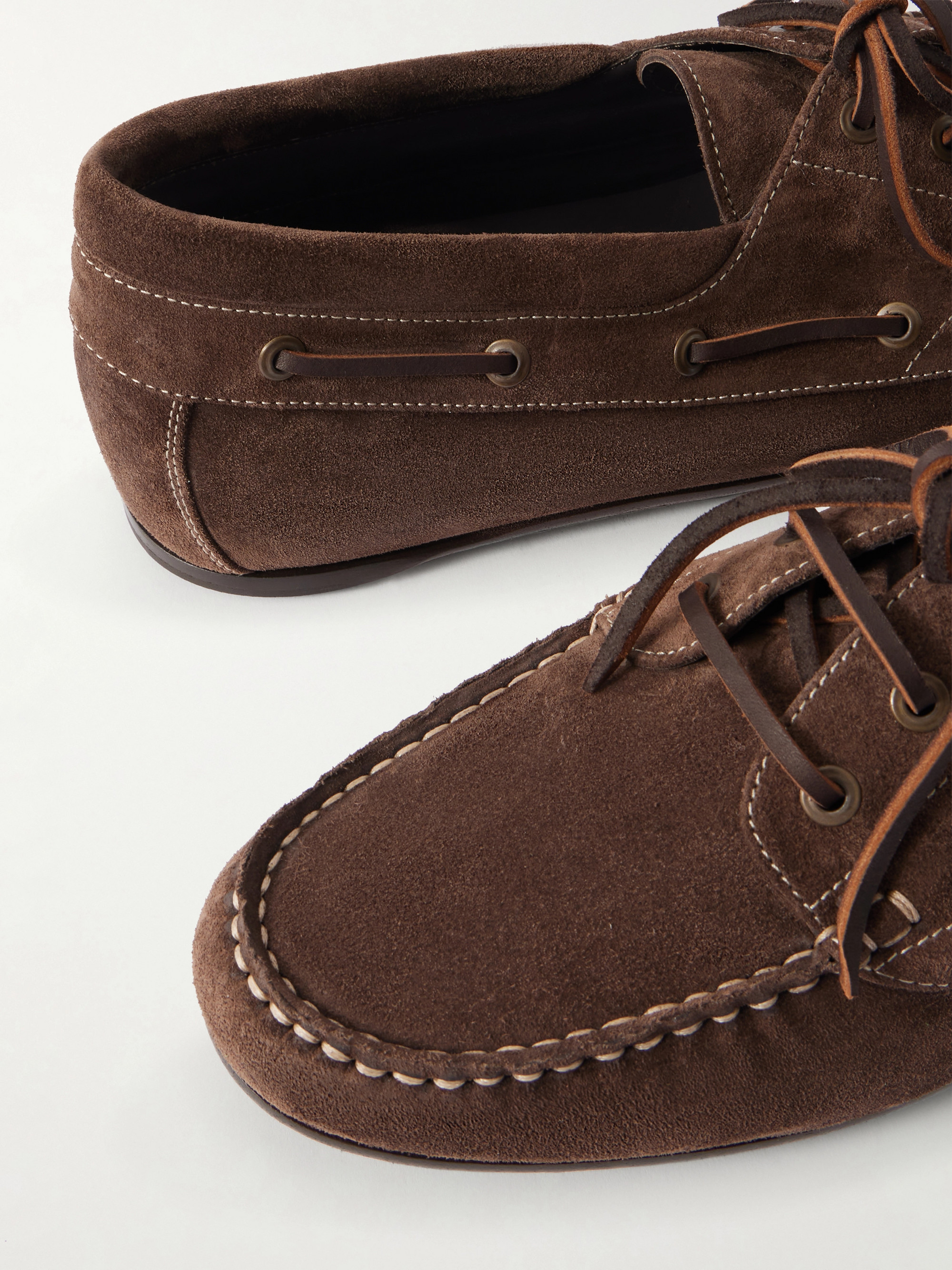 Marino Suede Boat Shoes — Image 10