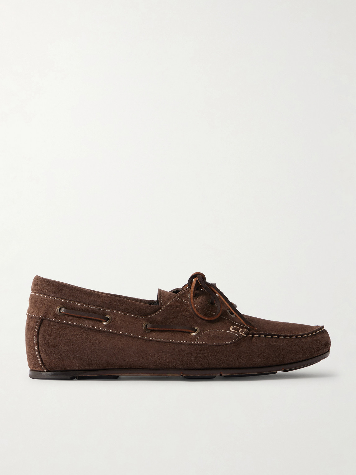 Manolo Blahnik – Marino Suede Boat Shoes