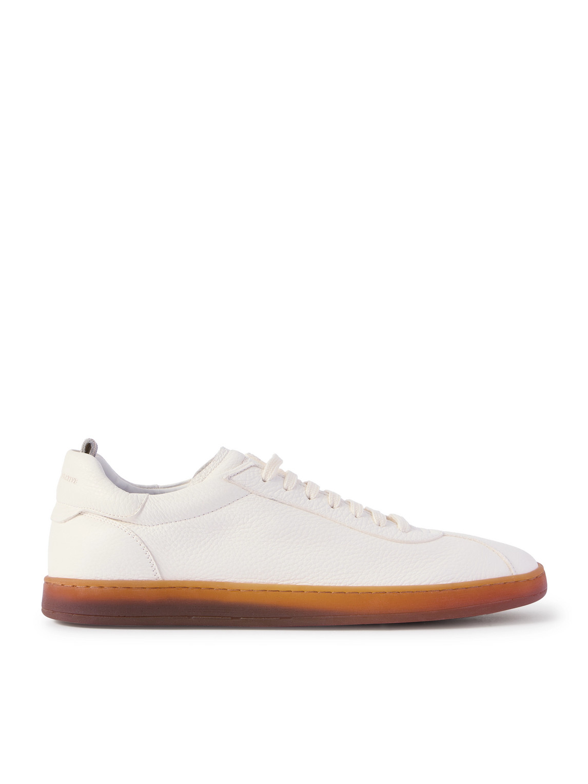 Officine Creative Halo 001 Full-grain Leather Sneakers In White