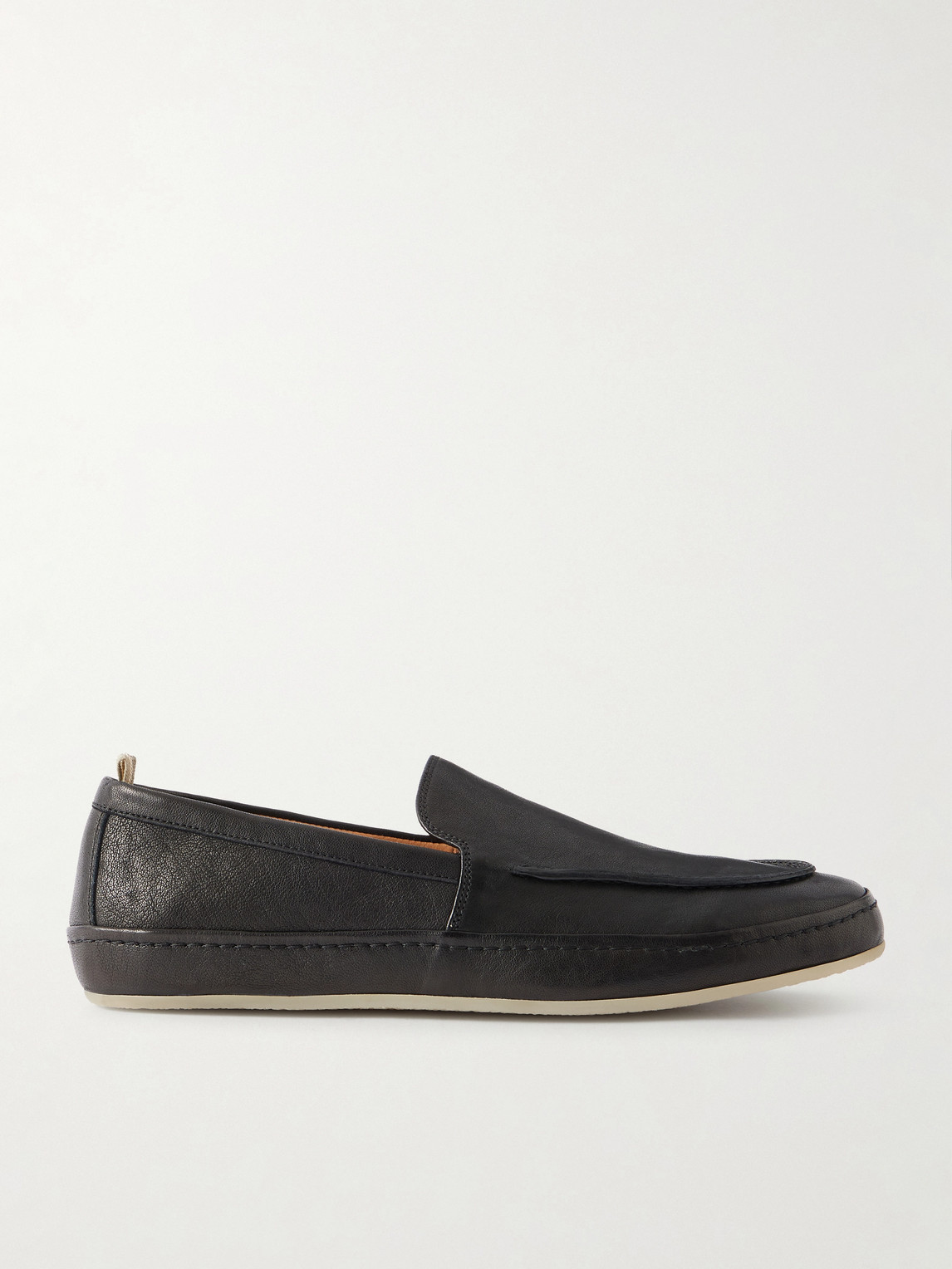 Officine Creative Line 001 Grained-Leather Loafers EU 41