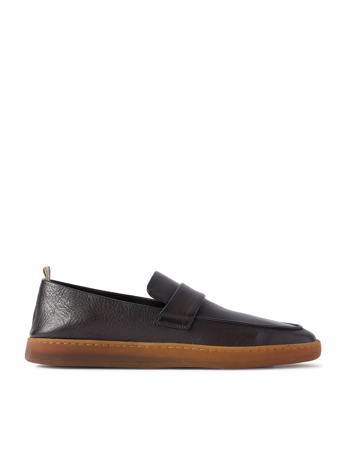 Officine Creative Herbie Full-grain Leather Loafers In Black