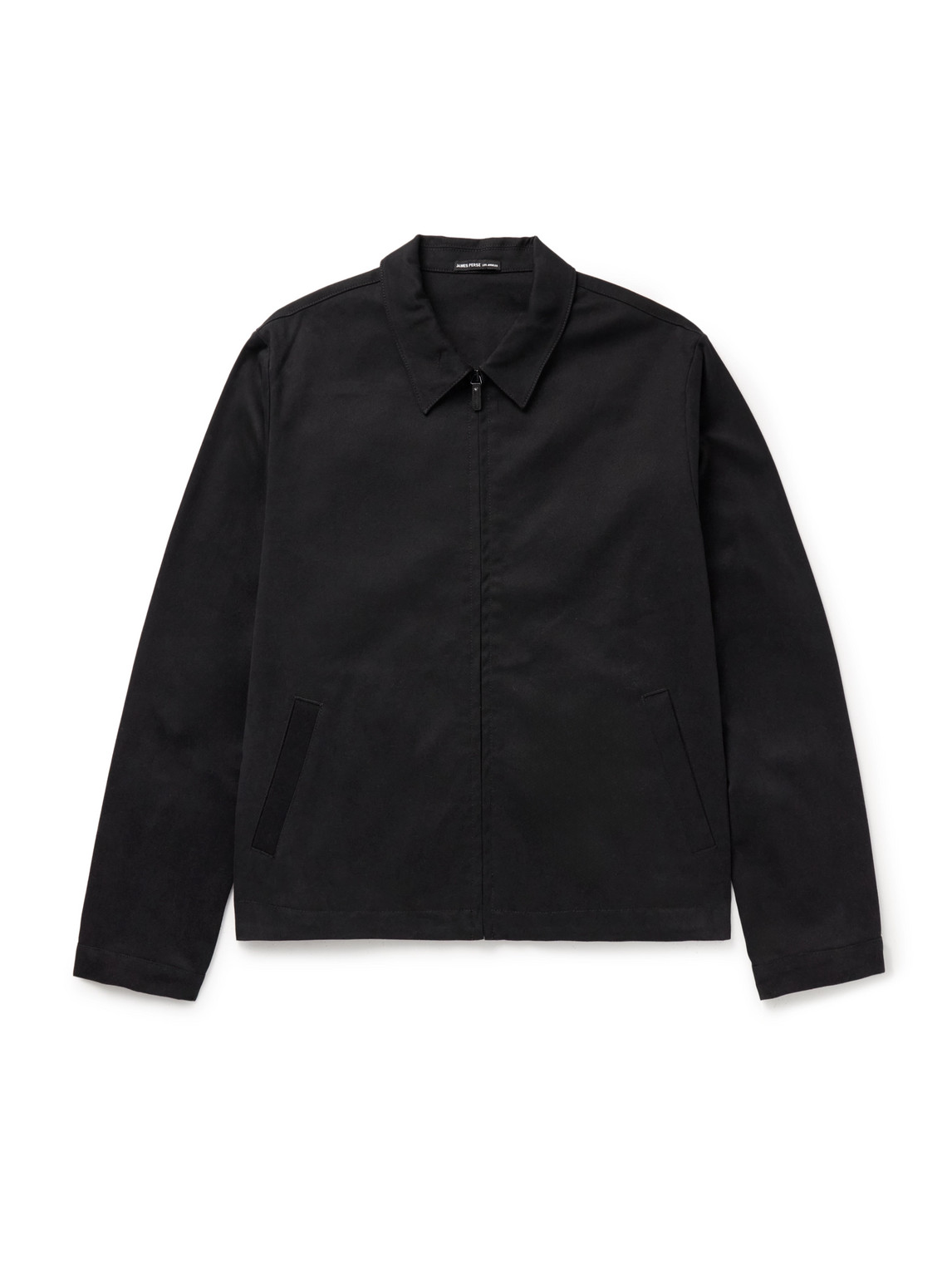 James Perse Cotton-blend Twill Coach Jacket In Black