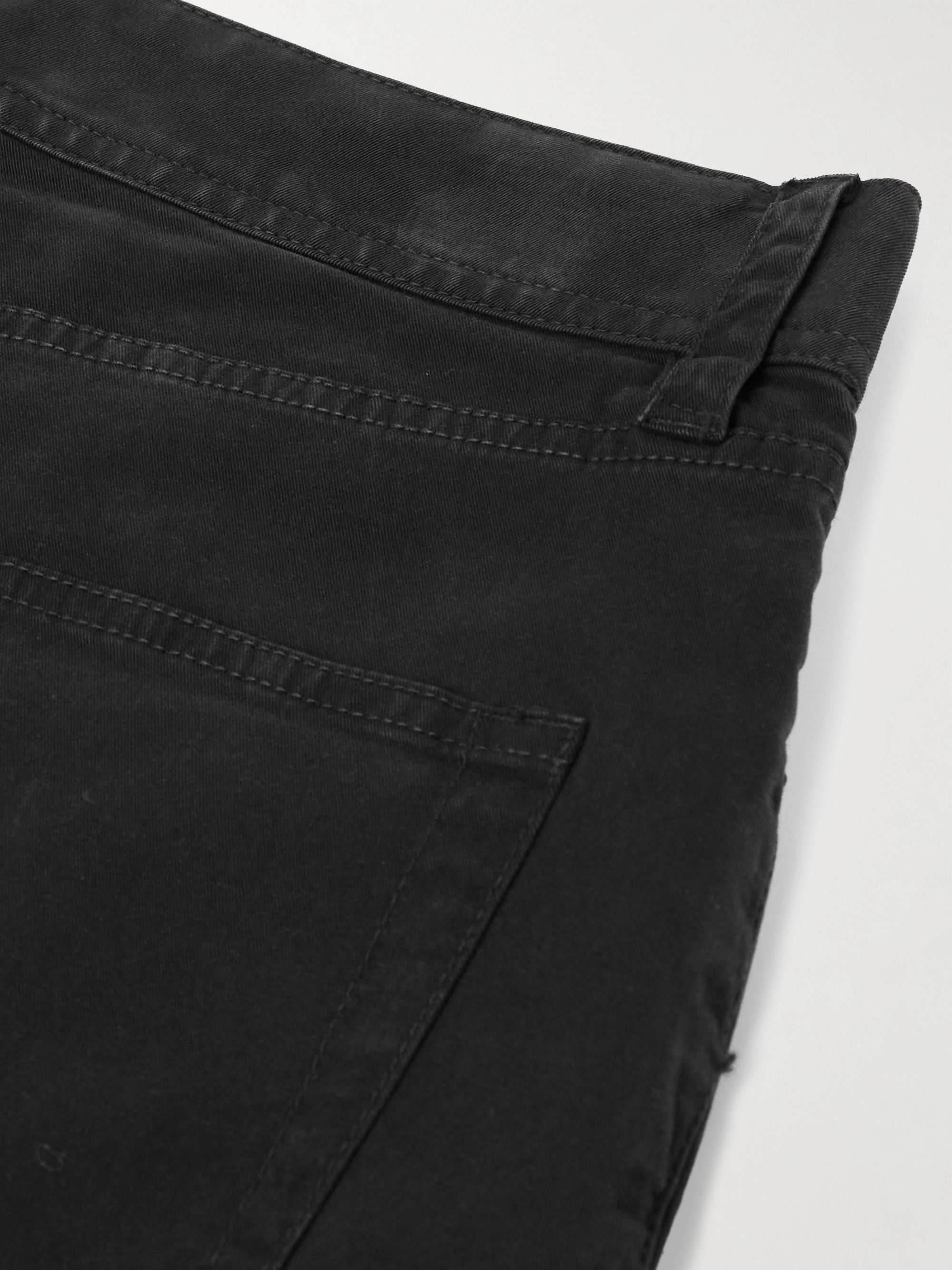 JAMES PERSE Straight-Leg Brushed Cotton-Blend Twill Trousers