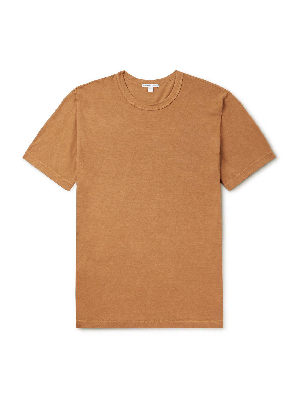 James Perse Combed Cotton-jersey T-shirt In Brown