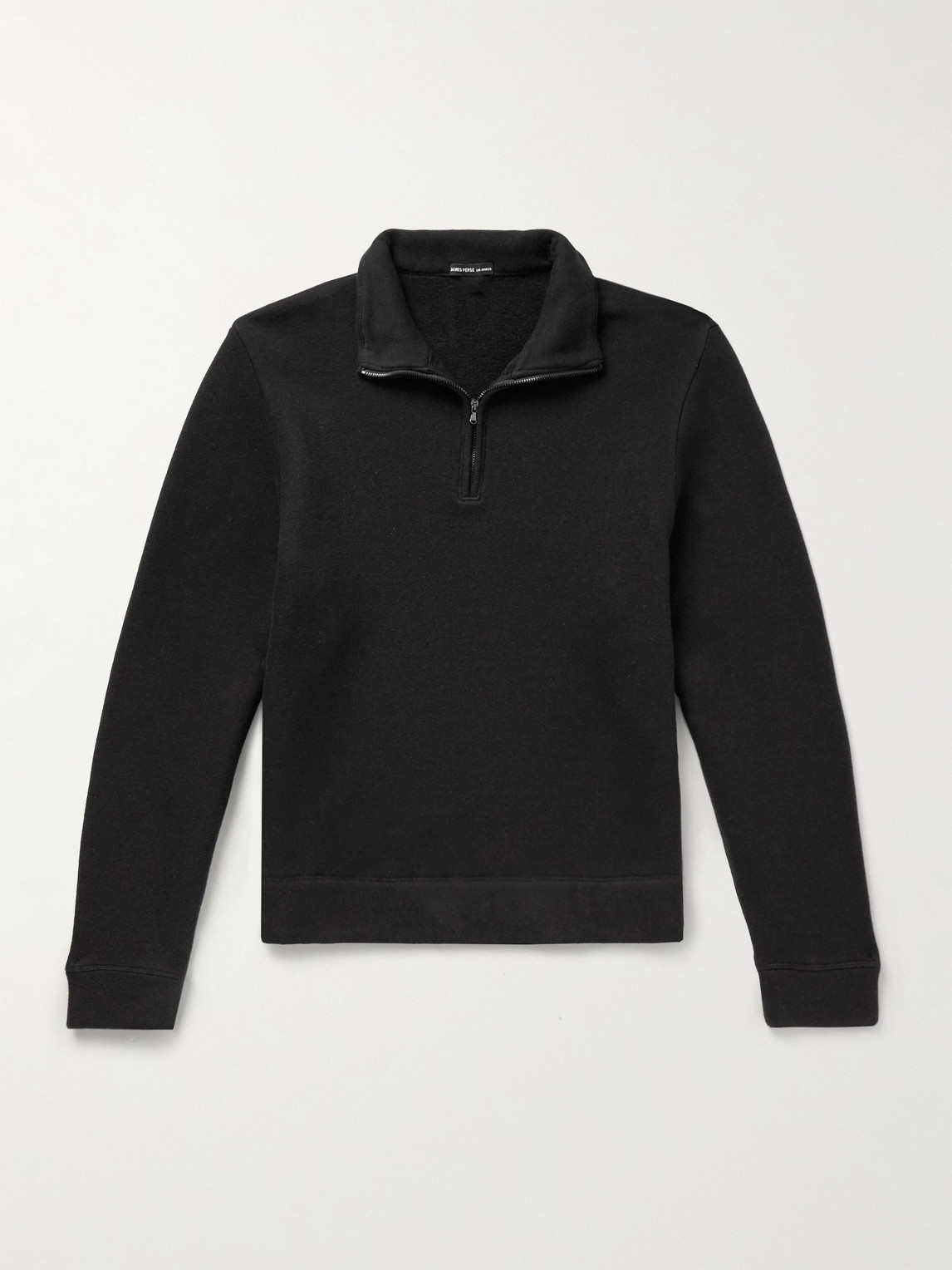 James Perse Cozy Cotton-Blend Jersey Half-Zip Sweatshirt - Men