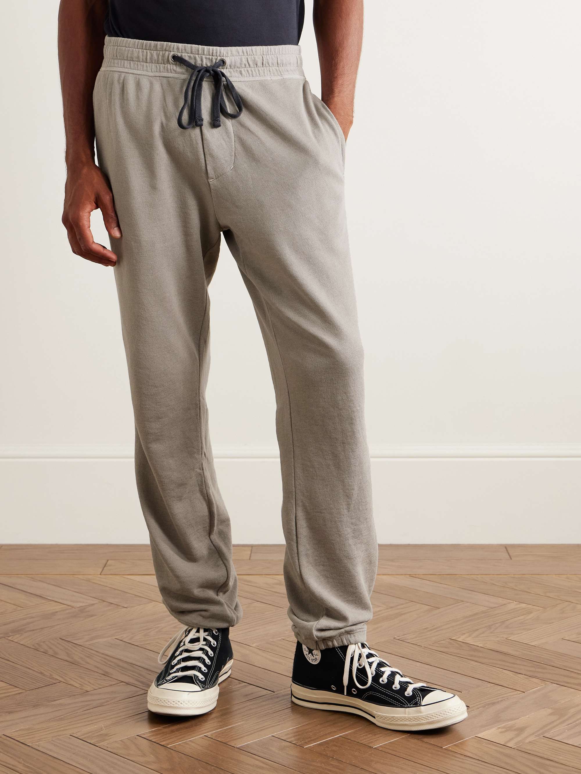 JAMES PERSE Tapered Supima Cotton-Jersey Sweatpants