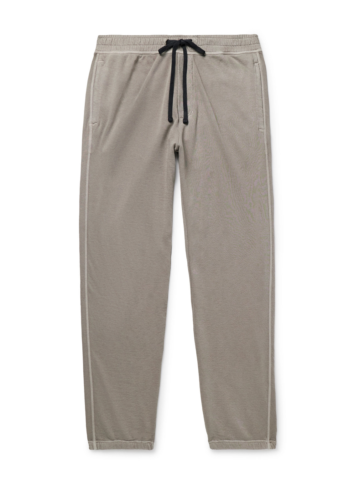 James Perse Straight-leg Cotton-jersey Sweatpants In Gray
