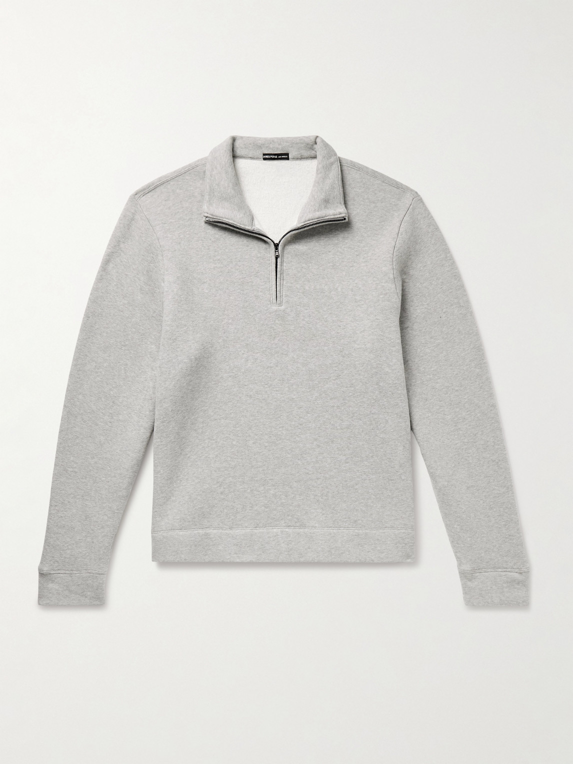James Perse Cozy Cotton-Blend Jersey Half-Zip Sweatshirt - Men