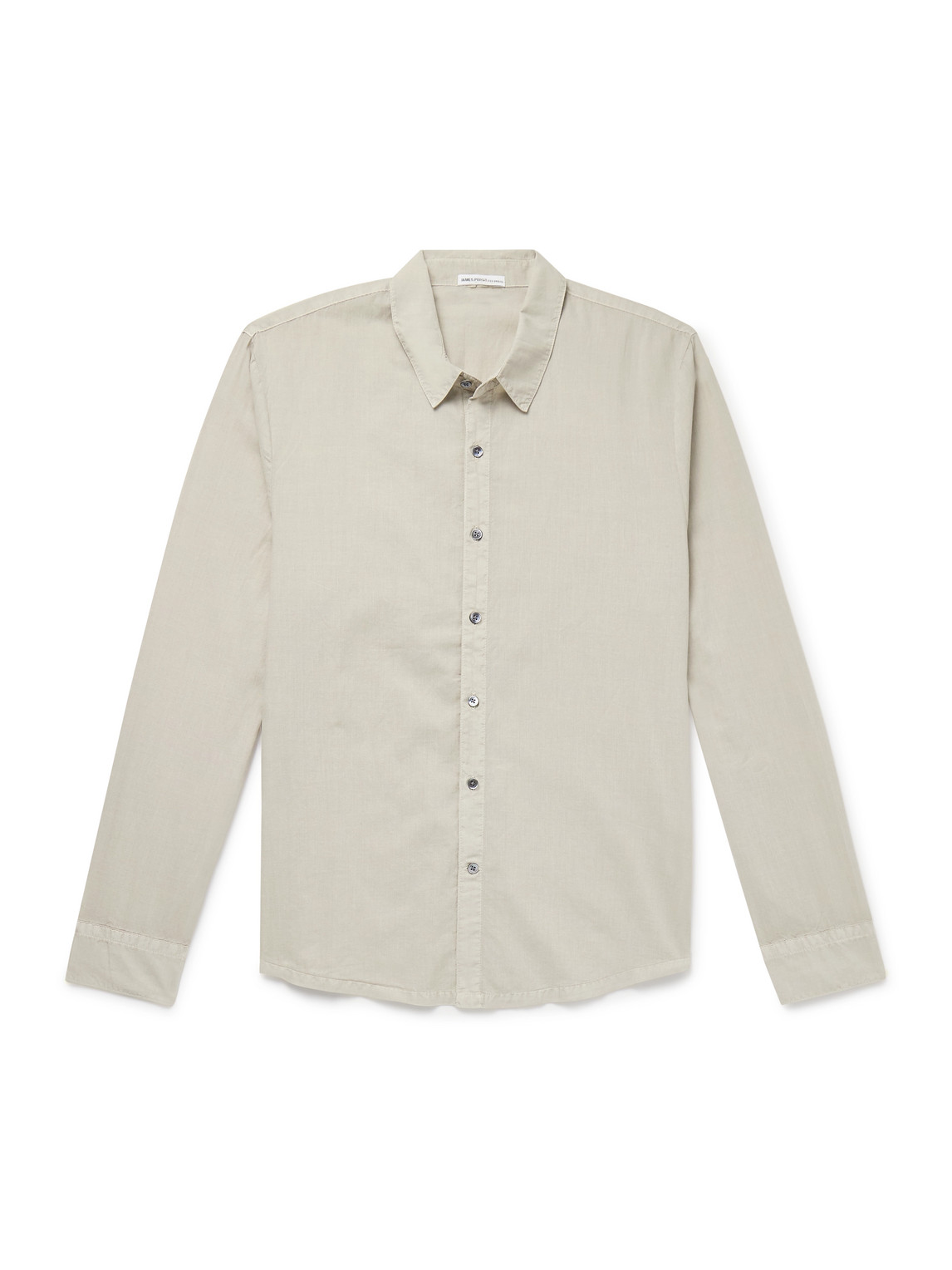 James Perse Standard Cotton Shirt In Neutral